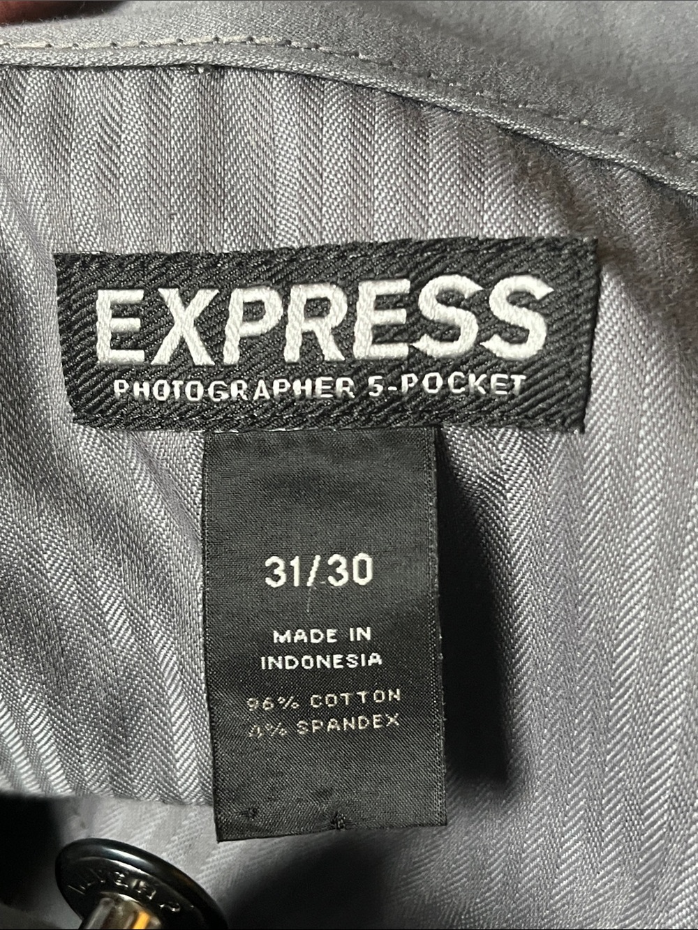 Preowned Like New Express PhotoGrapher 5 Pocket Size 31/30 Men’s. - Picture 4 of 10